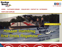Tablet Screenshot of duckysboats.com